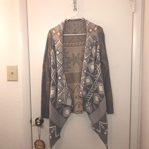 Tribal print cardigan